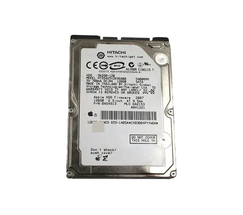 655-1405A - Apple 120GB 5400RPM SATA 1.5Gb/s 2.5-inch Hard Drive