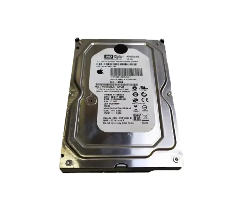655-1470B - Apple 160GB 7200RPM SATA 1.5Gb/s 8MB Cache 3.5-inch Hard Drive
