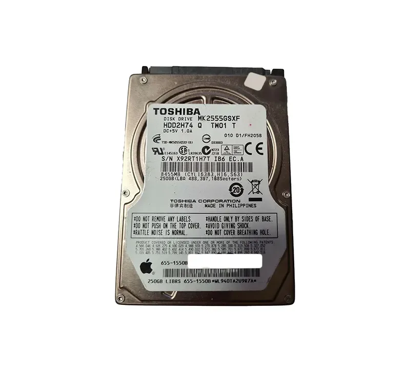 655-1550B - Apple 250GB 5400RPM SATA 3Gb/s 2.5-inch Hard Drive