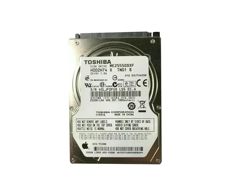 655-1550D - Apple 250GB 5400RPM SATA 3Gb/s 2.5-inch Hard Drive
