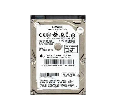 655-1683A - Apple 500GB 7200RPM SATA 3Gb/s 8MB Cache 2.5-Inch Hard Drive