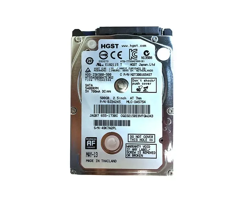 655-1730C - Apple 500GB 5400RPM SATA 3Gb/s 16MB Cache 2.5-inch Hard Drive