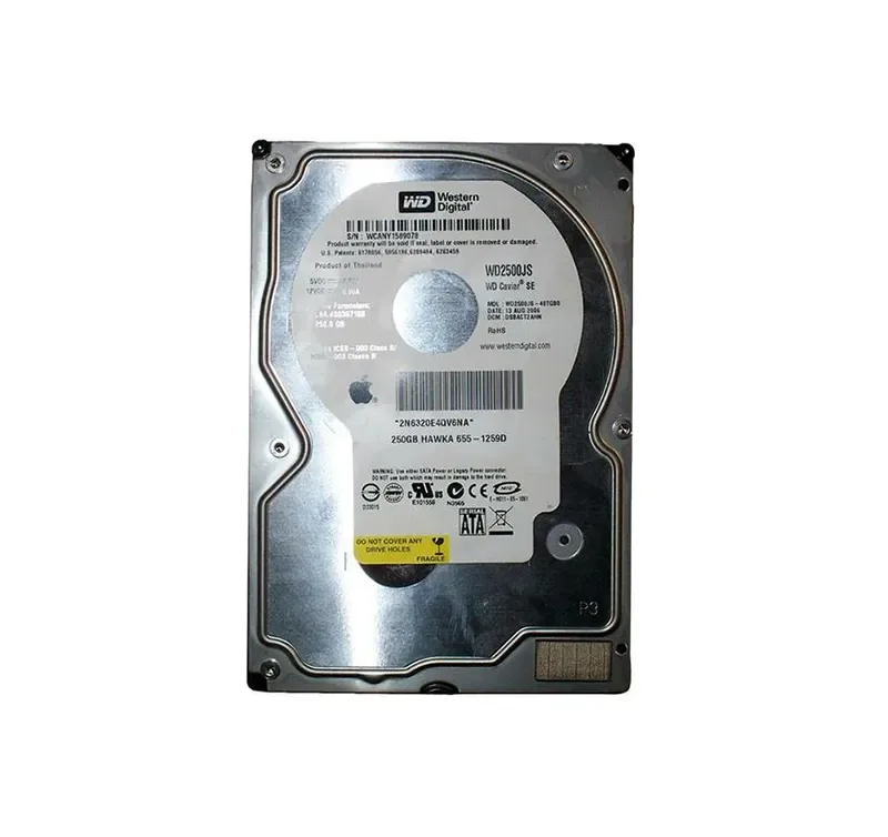 6551259D - Apple 250GB 7200RPM SATA 3Gb/s 3.5-inch Hard Drive