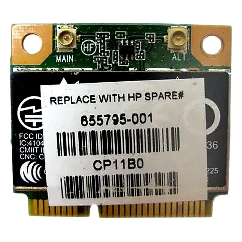 HP 655795-001 Atheros 9485GN Mini PCI-Express 802.11b/g/n WiFi Wireless LAN Network Adapter with Integrated Bluetooth. In Stock
