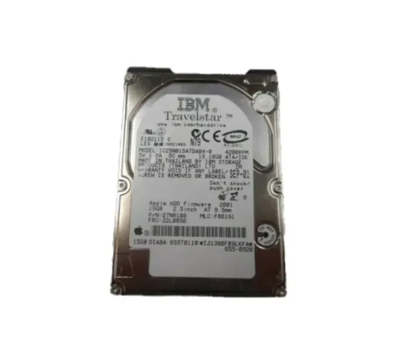 655T0110 - Apple 15GB 4200RPM IDE / ATA-100 512KB Cache 2.5-inch Hard Drive