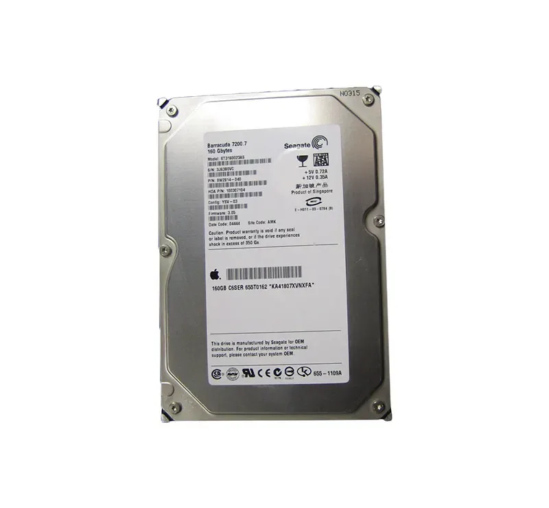 655T0162 - Apple 160GB 7200RPM SATA 1.5Gb/s 3.5-inch Hard Drive