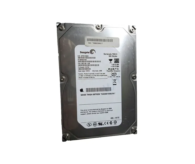 655T0209 - Apple 500GB 7200RPM SATA 3Gb/s 3.5-inch Hard Drive