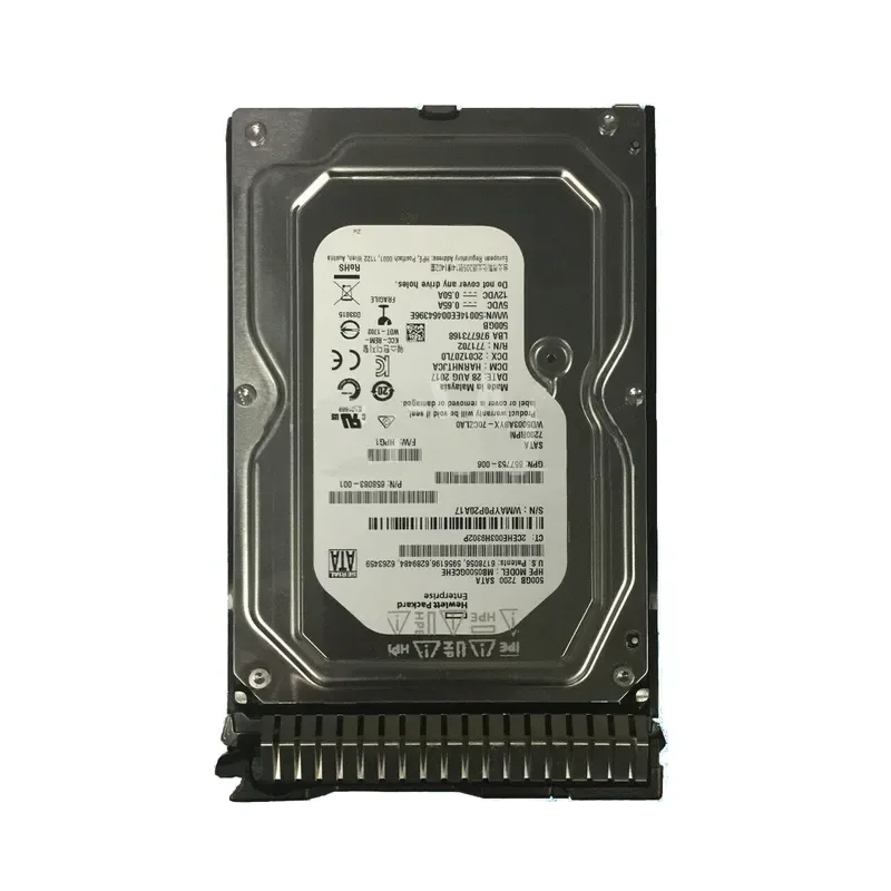 657753-006B - HP 500GB 7200RPM SATA 6Gb/s 3.5-inch SC Midline Hard Drive