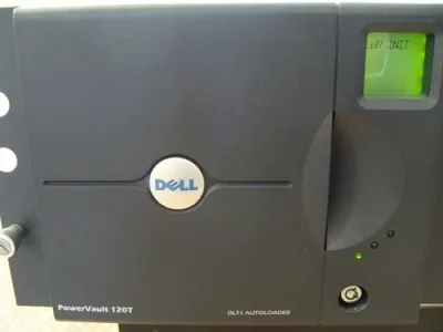 657JF - Dell Destop PowerVault 120T DLT Ultra SCSI-2 External Tape Drive