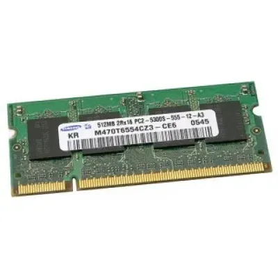 661-3876 - Apple 512MB DDR2-667MHz PC2-5300 non-ECC Unbuffered CL5 200-Pin SoDIMM Single Rank Memory Module for MacBook Pro