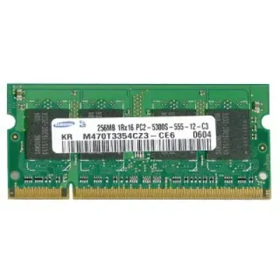 661-3960 - Apple 256MB DDR2-667MHz PC2-5300 non-ECC Unbuffered CL5 200-Pin SoDIMM Single Rank Memory Module for MacBook