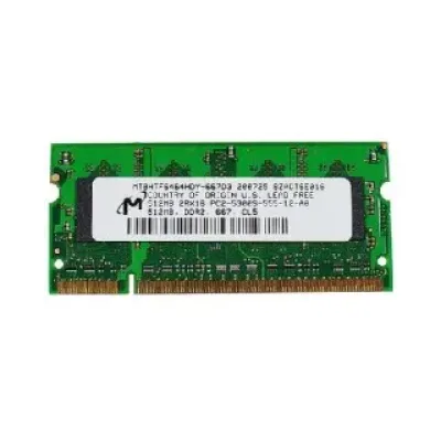 661-3961 - Apple 512MB DDR2-667MHz PC2-5300 non-ECC Unbuffered CL5 200-Pin SoDIMM Single Rank Memory Module for MacBook Pro