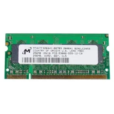 661-4212 - Apple 256MB DDR2-667MHz PC2-5300 non-ECC Unbuffered CL5 200-Pin SoDIMM Single Rank Memory Module for MacBook
