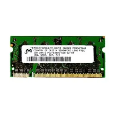 661-4394 - Apple 1GB DDR2-667MHz PC2-5300 non-ECC Unbuffered CL5 200-Pin SoDIMM Dual Rank Memory Module for MacBook Pro
