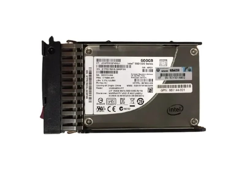 661144-001 - HP 600GB Multi-Level Cell SATA 3Gb/s 2.5-inch Solid State Drive