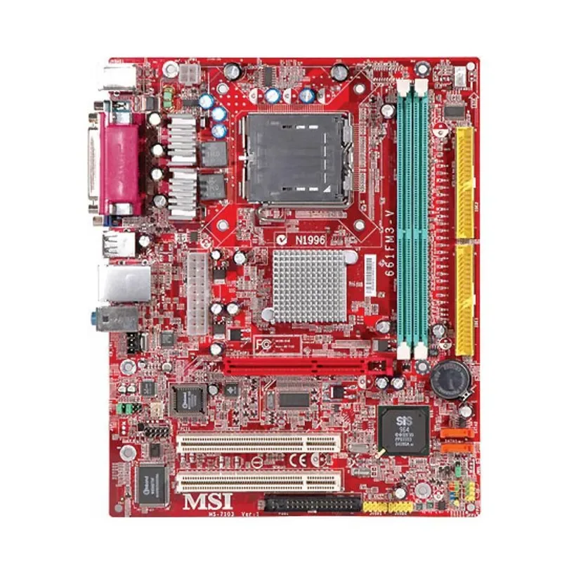 661FM3-V - MSI Desktop Motherboard SiS 661FX Socket T LGA-775 533MHz, 800MHz FSB 2GB Ultra ATA/133 (ATA-7) 5.1