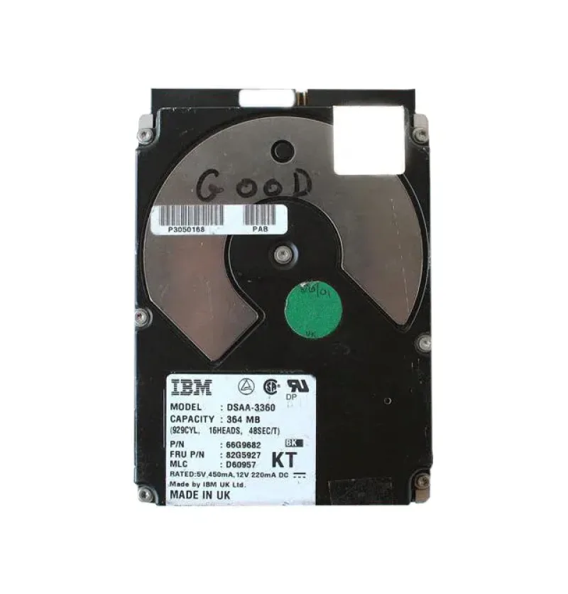 66G9682 - IBM Deskstar 350MB 4500RPM ATA/IDE 96KB Cache 3.5-inch Hard Drive