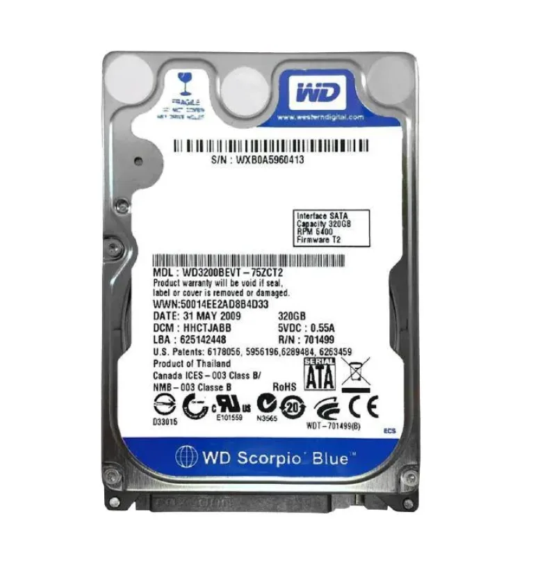 678308-004 - HP / HGST 320GB 7200RPM SATA 6Gb/s 2.5-inch Hard Disk Drive