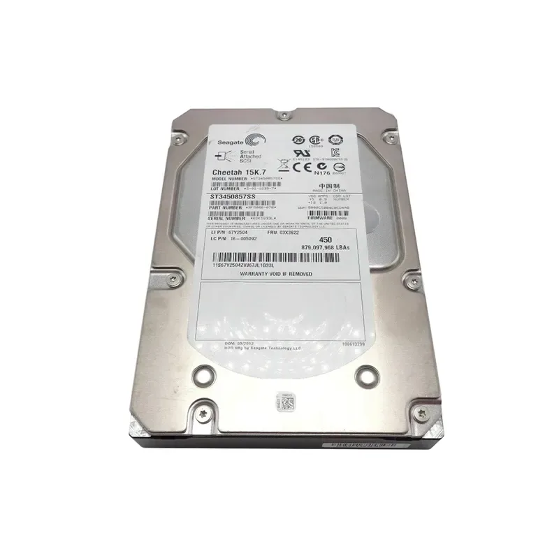 67Y2504 - Lenovo 450GB 15000RPM SAS 6Gb/s Hot-Swappable 16MB Cache 3.5-inch Hard Drive