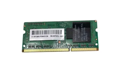 687515-663 - HP 4GB DDR3-1600MHz PC3-12800 non-ECC Unbuffered CL11 204-Pin SoDimm 1.35V Low Voltage Single Rank Memory Module