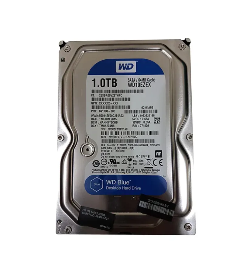 687983-001 - HP 1TB 7200RPM SATA 6Gb/s LFF 3.5-inch Hard Drive
