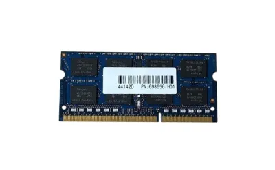 698656-H01 - HP 4GB DDR3-1600MHz PC3-12800 non-ECC Unbuffered CL11 204-Pin SoDimm 1.35V Low Voltage Memory Module