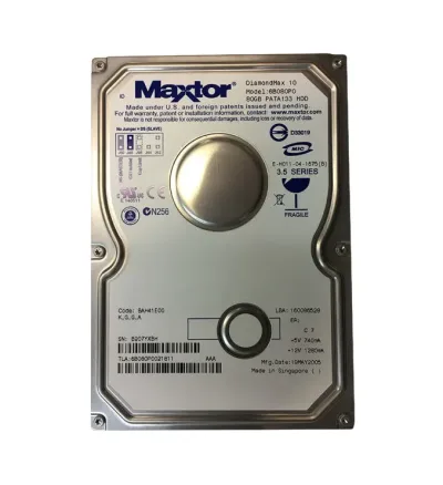 6B080P0 - Maxtor DiamondMax 10 80GB 7200RPM Ultra IDE / ATA-133 8MB Cache 3.5-inch Hard Drive