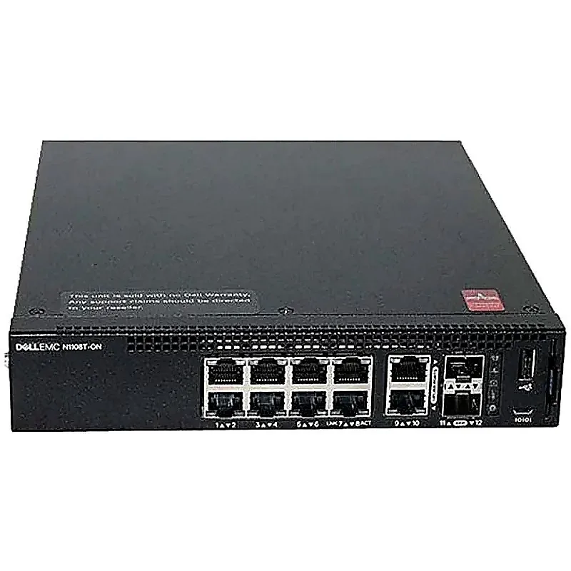 Dell 6G93K Dell 06G93K / 6G93K Networking N1100-On Series 8xPorts PoE+ 10/100/1000Base-T + 2xSFP Ports Layer2 Managed 1U Gigabit Ethernet Switch. In Stock