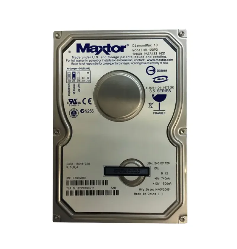 6L120P01133211 - Maxtor 120GB 7200RPM IDE Hard Drive