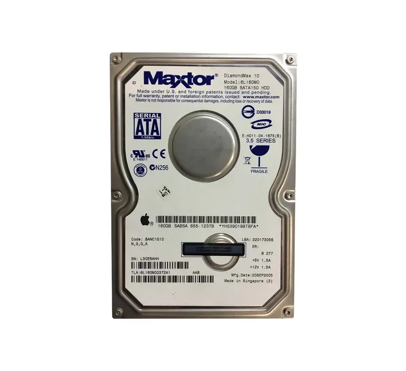 6L160M00372A1 - Maxtor DiamondMax 10 160GB 7200RPM SATA 1.5Gb/s 8MB Cache 3.5-inch Hard Drive