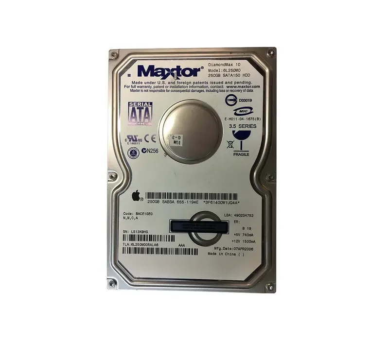 6L250M0 - Maxtor DiamondMax 10 250GB 7200RPM SATA 1.5Gb/s 8MB Cache 3.5-inch Hard Drive
