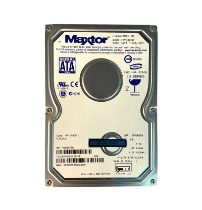 6V080E002631B - Maxtor DiamondMax 10 80GB 7200RPM SATA 3Gb/s 8MB Cache 3.5-inch Hard Drive