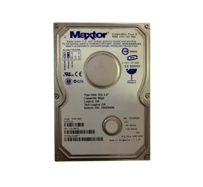 6Y080L0422611 - Maxtor DiamondMax Plus 9 80GB 7200RPM ATA-133 2MB Cache 3.5-inch Hard Drive