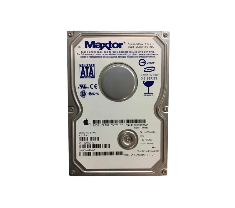 6Y080M0-4260AB - Maxtor 80GB 7200RPM SATA 1.5Gb/s 3.5-inch Hard Drive