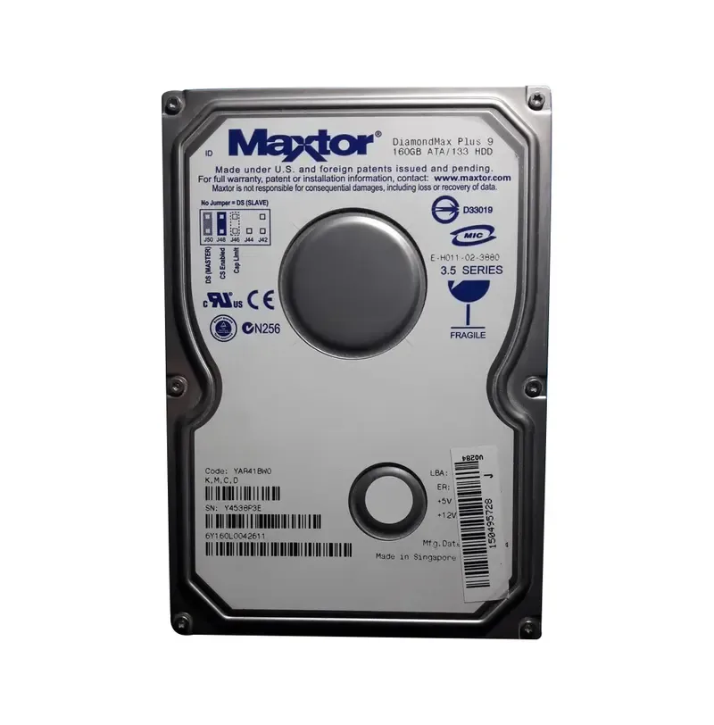 6Y160L0-042611 - Maxtor 160GB 7200RPM ATA-133 3.5-inch Hard Drive