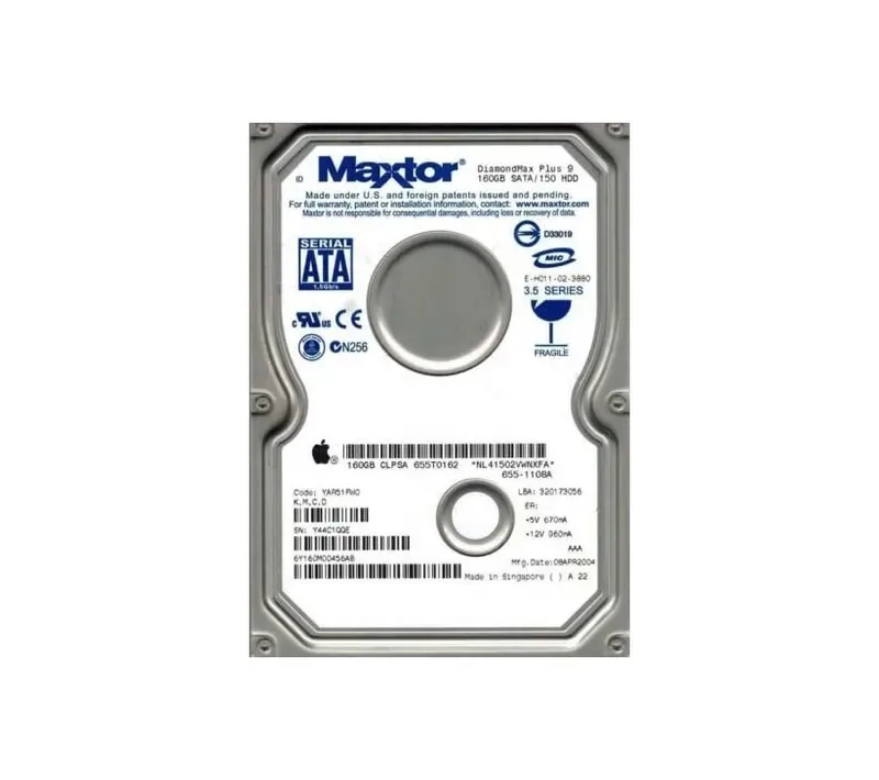 6Y160M0-0456AB - Maxtor 160GB 7200RPM SATA 1.5Gb/s 3.5-inch Hard Drive