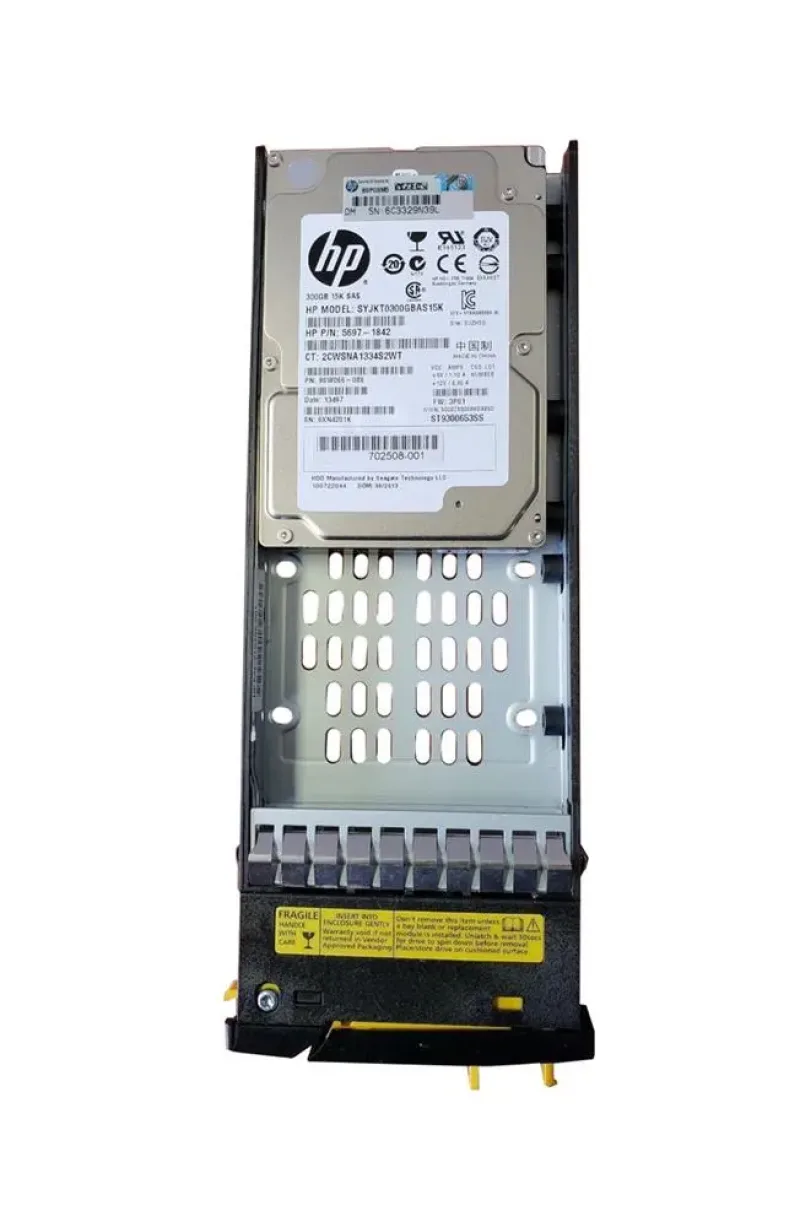 702508-001 - HP 300GB 15000RPM SAS 6Gb/s 2.5-inch Hard Drive