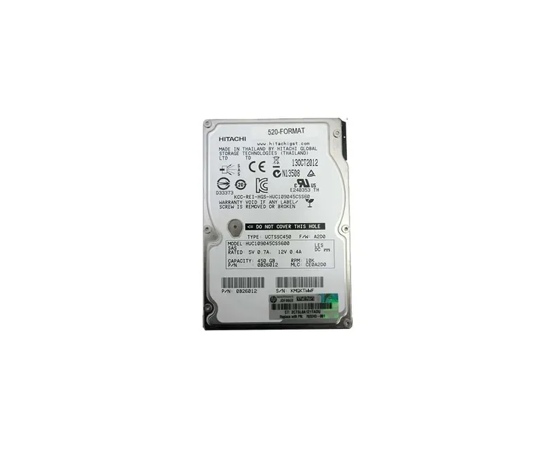 703243-001 - HP 450GB 10000RPM SAS 6GB/s Hot-Pluggable 2.5-inch Hard Drive