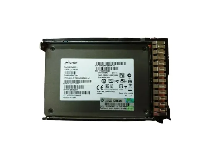 709106-001 - HP 128GB SATA 6Gb/s 2.5-inch Solid State Drive with Smart Carrier