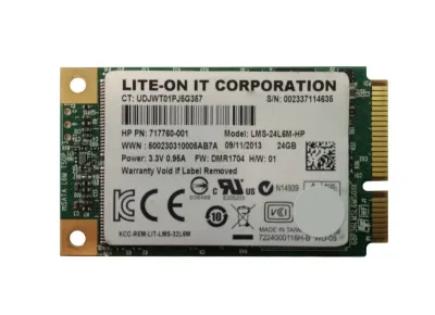 717760-001 - HP Lite On 24Gb mSATA Solid State Drive
