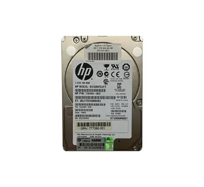 718159-002 HP 1.2TB 10000RPM SAS 6Gb/s Hot-Pluggable Dual Port 2.5-inch Hard Drive