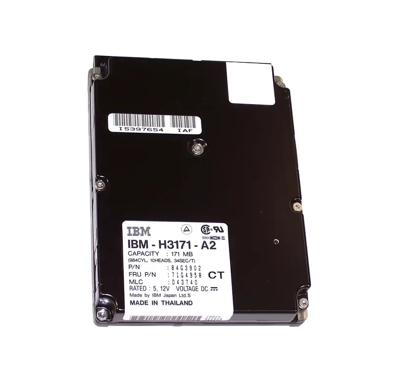 71G4958 - IBM 171MB 3600RPM ATA/IDE 96KB Cache 3.5-inch Hard Drive