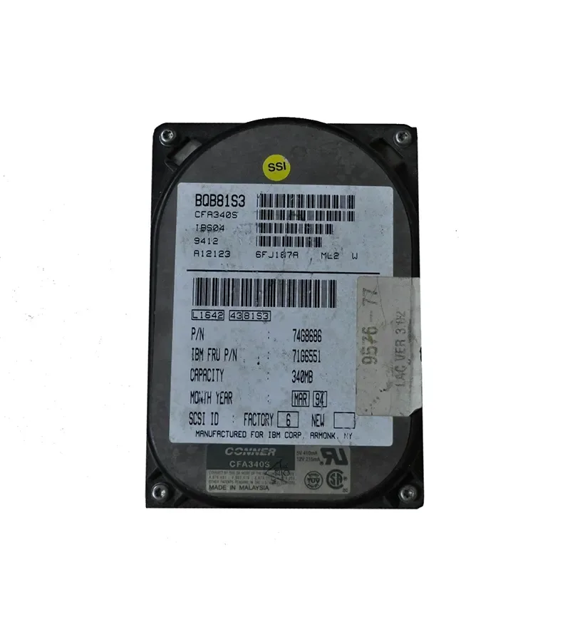 71G6551 - IBM 340MB SCSI 50-Pin 3.5-inch Hard Drive