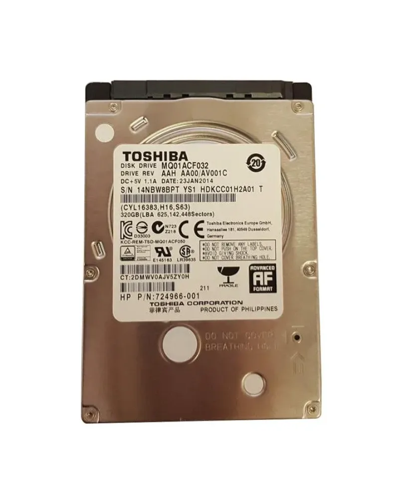 724966-001 - HP 320GB 7200RPM SATA 6Gb/s 16MB Cache 2.5-inch Hard Drive