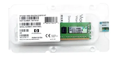 726718-S21 - HP 8GB DDR4-2133MHz PC4-17000 ECC Registered CL15 288-Pin DIMM 1.2V Single Rank Memory Module