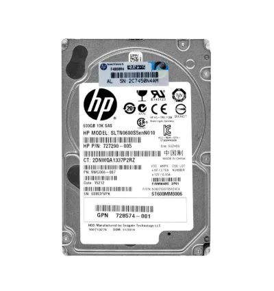 727290-005 - HP 600GB 10000RPM SAS 6Gb/s SFF Hard Drive
