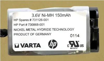 730868-001 - HP 3.6V 150mAH Ni-MH Bbwc Battery Pack for Smart Array Gen8