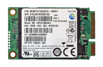 730944-001 - HP / Samsung 128GB mSATA 3Gb/s 1.3-inch Solid State Drive