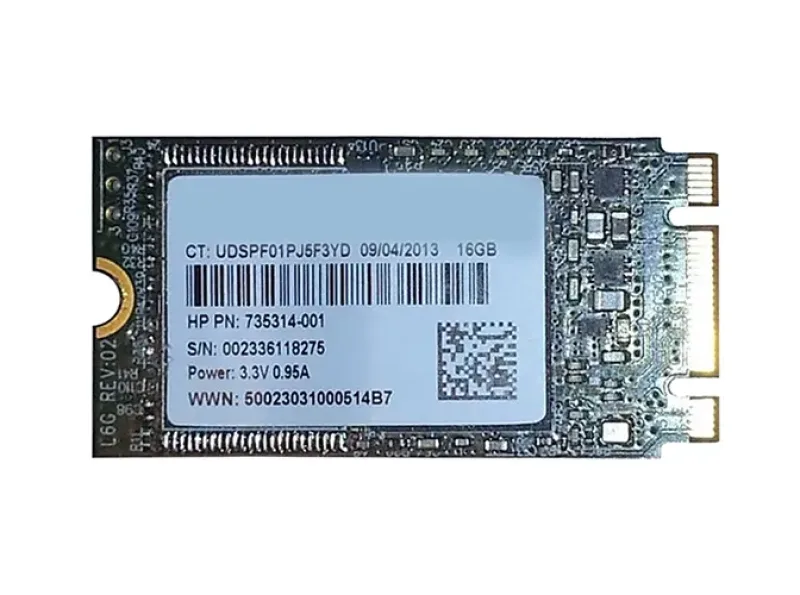 735314-001 - HP 16GB SATA 6Gbps M.2 2242 D2 Solid State Drive