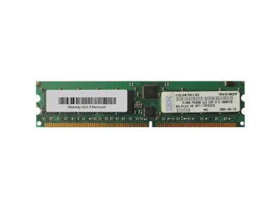 73P3233 - IBM 1GB Kit (2 X 512MB) DDR-400MHz PC3200 ECC Registered CL3 184-Pin DIMM Single Rank Memory